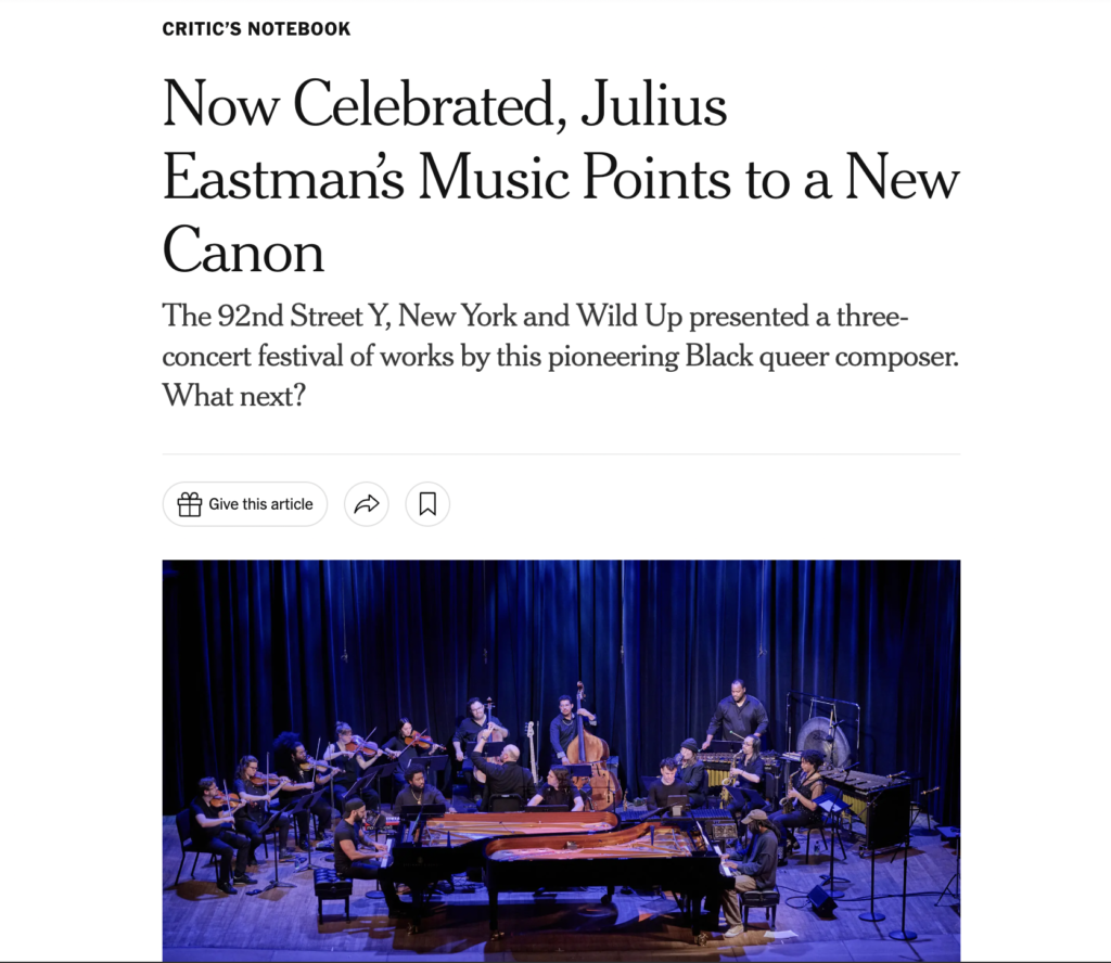 Screenshot of The New York Times – Now Celebrated